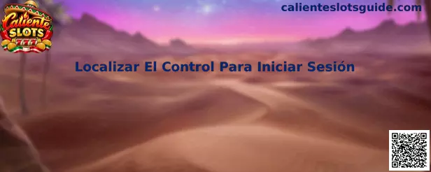 Localizar El Control Para Iniciar Sesión
